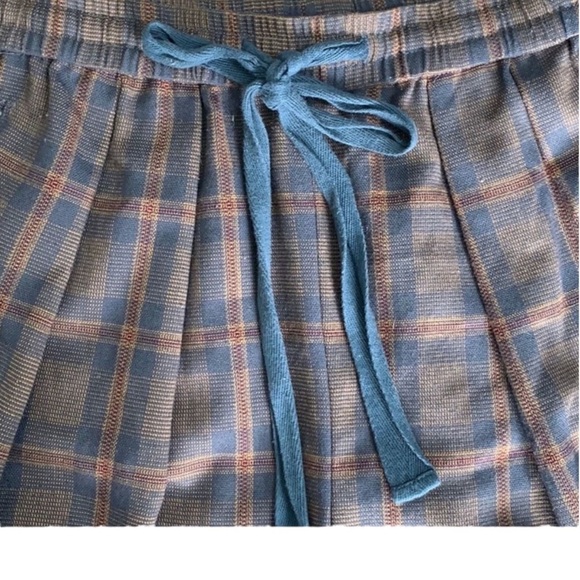 FREE PEOPLE Shakin All Over Plaid Pants in Brown/Blue Size XS - Picture 4 of 7